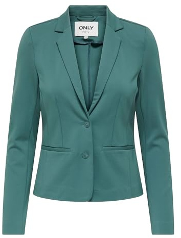 ONLY Onlpoptrash Life TLR Noos Blazer Midi con vestibilità Regolare, Sea Pine, M Donna