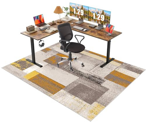 Alfombrilla para Silla de Oficina 120 x 180 cm Alfombrilla para Silla Escritorio de Oficina Protector Suelo Silla Ruedas Alfombrilla para Silla Gaming Grande Alfombra Protectora de Suelo para Silla