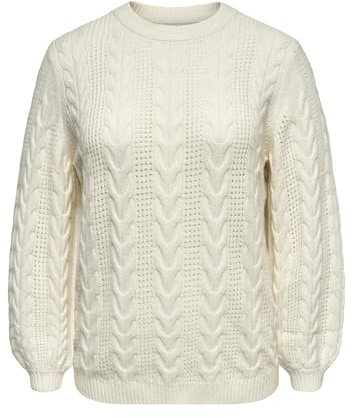 ONLY Carmakoma Damen Carrubina Ls Cable O-Neck KNT Noos Carrubina Ls Cable O-Neck KNT Noos (1er Pack)