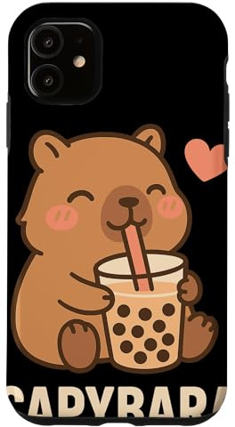 Capybara Mit Bubble Tea Kawaii Süßes Tier CAPYBARA Bubble Hülle für iPhone 11