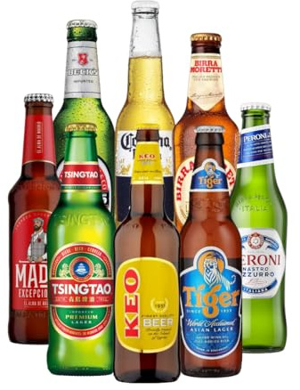 Round the World Lager Beer Gift Set, 8 Pack | For Him, For Her, Christmas, Birthday's, Father's Day, Mother's Day