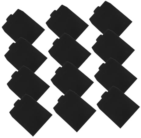NOLITOY 12pcs Black Paper CD Sleeves Disc Storage Bags for Wedding Cards and Documents, Lightweight Paper Dvd Sleeves for Media Protection and Organization