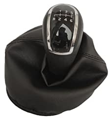 JSRVQKMS Pomo Palanca de Cambios Cubierta Perilla Cambio Marchas 5 6 Velocidades Gaitor para Mercedes para Benz para Clase C W202 W208 para E W210 W203 S203 W245 W169 2004-2012(Black 6S)