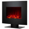 PUR LINE Chimenea Eléctrica, 2000W, cristal templado negro, con pie y mando a distancia CHE-340 Purline