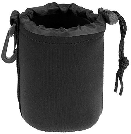 Custodia per Obiettivo Fotografico Custodia Protettiva Morbida in Neoprene Impermeabile per Obiettivo Fotografico Marsupio Obiettivi Fotografici DSLR (M(diametro x altezza):9 x 14CM)