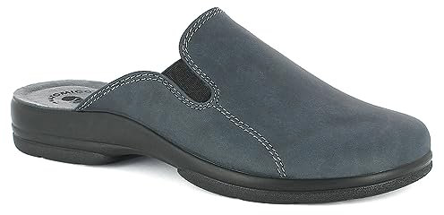 inblu Pantofole da Uomo Classiche con Elastico, Blu, 44 EU