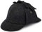 Jaxon & James Sherlock Holmes Harris Tweed Deerstalker Hut - Schwarz-Anthrazit - XL