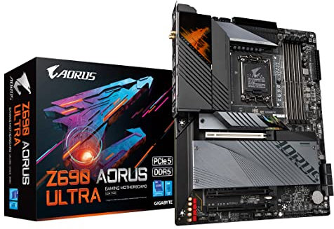 Gigabyte Z690 AORUS Ultra (LGA 1700/Intel Z690/ATX/DDR5/Quad M.2/PCIe 5.0/USB 3.2 Gen2X2/Type-C/WiFi 6/2.5GbE LAN/Gaming Motherboard)