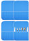 Weewooday Silberne Besteck-Aufbewahrungstaschen, 4 Stück, Silberware, Rolle Blau, Modern und Funktional, Aufbewahrungsbeutel, Utensilien, Blau