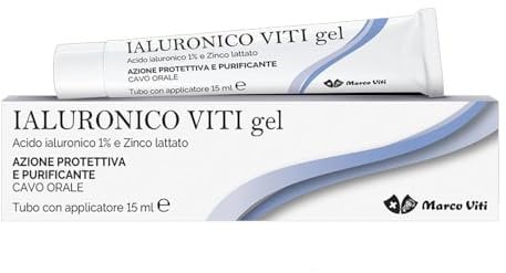 Marco Viti Ialuronico Viti Gel Orale Purificante e Protettivo Cavo Orale, 15ml