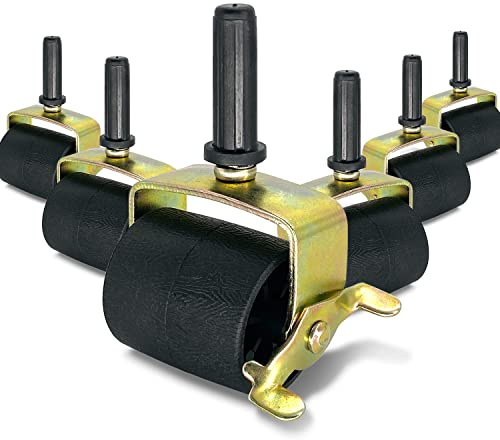 IRENPORU 6 PCS Heavy Duty Locking Metal Casters for Bed Frame Replacement Parts, Rollers, Wheels for Furniture Socket