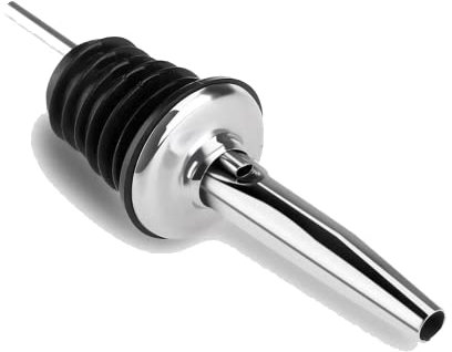 Generisch Bottle Pourer Stainless Steel Bottle Pourer For Alcohol Drinks Cork Bottle Pourer Dispenser Oil Scoop Bottle Attachment Drip-Free for Spiritual Wine Shots