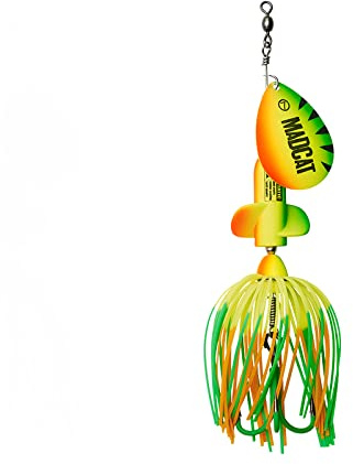 DAM Madcat A-Static Screaming Spinner 3/0 65G Sinking Firetiger UV Wels-Spinner