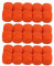Würfel, 30 Stück 16 Mm 6-seitige Abgerundete Würfel, Glattes Würfelset für den Mathematikunterricht (Orange)