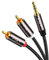 VIOY RCA to 3.5mm Cable 2 Metres, Gold-Plated Nylon Braided 3.5mm Male to 2RCA Male Auxiliary Stereo Audio Y Splitter Smartphones, MP3, Tablets, Speakers, Home Theater, HDTV