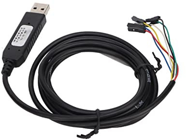 Jectse USB to TTL Serial Cable, 6 Pins 4.9ft, 50bps to 2Mbps, Hardware Full Duplex Serial Port, Satellite Set Top Box, Router, Hard Disk, ADSL, Broadband Cat Firmware, GPS Serial
