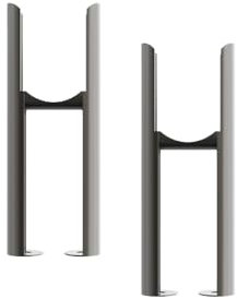 NRG Radiator Raw Metal Floor Mounting Radiator Leg Kit for Traditional 2 Column