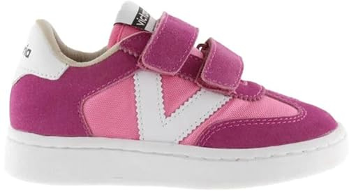 Victoria, Millas Tiras Nylon/Serraje, Basket Fermeture Scratch Sneaker, Fuchsia, 35 EU Schmal