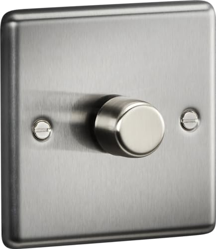 1G 2-way 10-200W (5-150W LED) Intelligent dimmer - Brushed Chrome