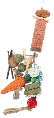 VANZACK Natural Chew Toys for Hamsters and Rabbits Teeth Grinding