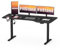 FitStand 160x75cm höhenverstellbarer Schreibtisch Electric Lift Desk mit Tischplatte, Stehpult, Lift Computertisch mit Haken, Memory-Funktion für Büro und Zuhause - Schwarz