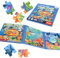 ASTARON Magnetische Puzzle für Kinder, 12-16-20 Stück Ozean Kinderpuzzle ab 3 Jahre, Beschäftigung für Kinder im Autofahrt Flugzeug, Kindergeburtstag Geschenke
