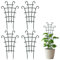 Gjinxi 4PCS Wave Pot Trellis for Houseplants, Superimposed Plastic Climbing Plant Support, Flower & Vine Support for Garden, Backyard
