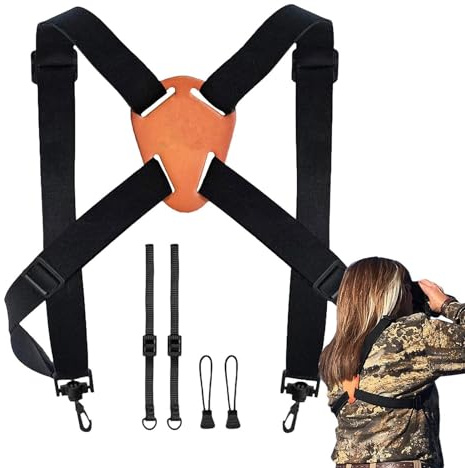 Outdoor-Teleskopgurt – Outdoor-Fernglasgurte, Entfernungsmesser-Fernglasgurt | Fernglas-Kreuzgurt Mit Verstellbaren Riemen, Leder-Fernglasgurt-Zubehör Zum Wandern, Vogelbeobachtung, Klettern