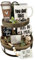 Juego De Decoración De Bandejas De Varias Niveles De La Granja - Decoración De Madera Decoraciones En Bandejas De Múltiples Niveles | Coffee Farmhouse Vintage Rustic Style Coffee Bar Decor Decoración