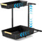 HASA zone 2 Niveaux Extractible Rangement Sous Evier Cuisine, Hauteur Réglable 33,5-41,5 cm Etagere Coulissante Placard, Rangement et Organisation de Cuisine, Noir