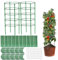 Tomaten Rankhilfe, 125cm*2 Stück Rankhilfe Garten Mit Verstellbarer Höhe, Unbegrenztes Spleißen Pflanzen Rankhilfe, Gurken Rankhilfe, Rankgitter Für Tomaten, Tomatenturm, Blumenstütze