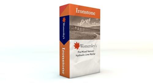 Womersleys Ironstone Heritage Lime Mortar Terracotta Pre Mixed Natural Hydraulic Lime and Sand 25kg Bag