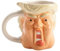 Funny Donalds Trumps Ceramic Coffee Mug – 3D Cartoon Face Cup, Unique Political Gag Gift, 350ml Novelty Tea Mug for Men Women, Birthday or Office Pranks, 8.2x9.5cm