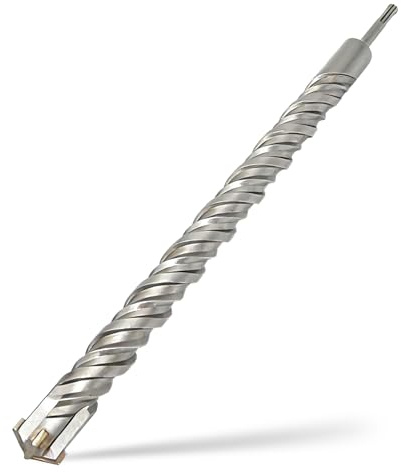 SDS Plus Bohrer 30 x 350mm,Professionell Betonbohrer mit 4 Hartmetall Schneiden,Hammerbohrer Für Stein,Beton,Ziegelmauer & Stahlbeton​