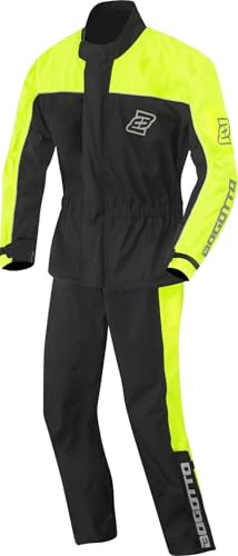Bogotto Rain Kit 2-Teiler Motorrad Regenkombi, schwarz/gelb, L