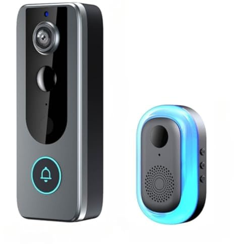 Neksong Purepeeki Wireless Video Doorbell Camera with Two-Way Audio, Motion Detection & Night Vision, IP65 Waterproof (1pcs)