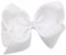 AKA 6 Big Bow Hairpins Hair Clips for Children Kids Girls Hair Handmade Alligator Clips Accessories (White)