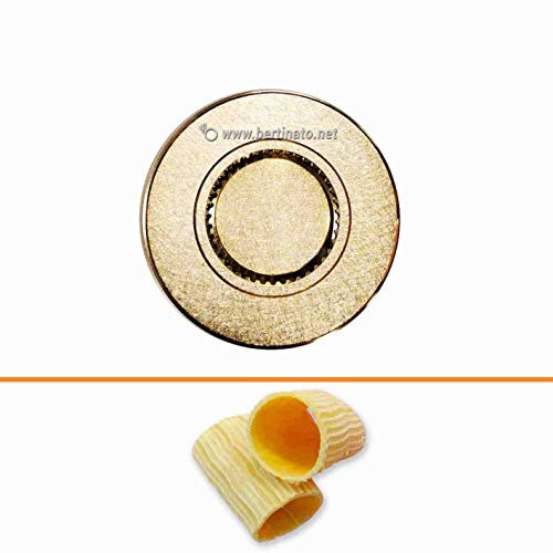Accessorio Trafila in bronzo formato Paccheri per macchina pasta fresca professionale VIP/2 2,8kg e VIP4 4kg e compatibile FIMAR MPF 2,5 e MPF 4 (RIGATI)