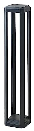 Lucande LED Außenleuchte Fery (Modern) in Alu aus Aluminium (1 flammig,) - Wegeleuchte Pollerleuchte Wegelampe Sockelleuchte