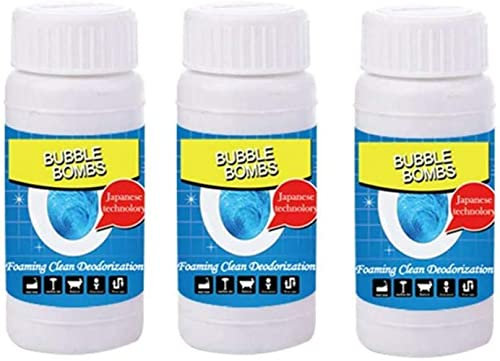 Rohrbagger Deodorant, Küchentoilette Sprudelbomben Schnellschäumend Sauberes Pulver Waschbecken & Dredging Agent Reiniger ablassen (3)