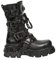 New Rock M.391-S18 Stivali Unisex Neri Metallizzati Stile Motociclista Gotico Punk 38