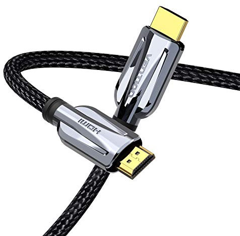 VENTION Cable HDMI, HDMI 2.1 8k@60Hz Cable HDMI 2.1 4K@120Hz Alta Velocidad 48Gbps Chapado de Oro, con Ethernet, 3D, HDR, eARC, Dolby Vision Compatible con 8K TV/PS5/PS4/Xbox(1m, Agodón)