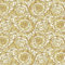 BRICOFLOR Vliestapete | Englische Tapeten Tapete englisch Tapeten englischer Stil - Tapeten für Wohnzimmer - Beige / Crème, Gelb, Silber | 10,05 x 0,70 m = Rolle 7.04 m²