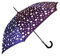 Goodforgoods Regenschirm mit Farbwechsel, für Erwachsene, Damen, Herren, automatisches Öffnen, winddicht, Durchmesser 120 cm, Dunkelviolett, 105 cm