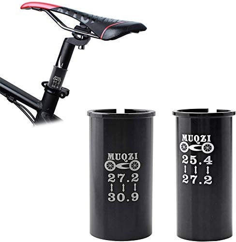 WsKingWA 2 Pcs Seat Post Adapter Black Aluminum Alloy Bike Seatpost Shim for Mountain Bike Road Bike MTB BMX