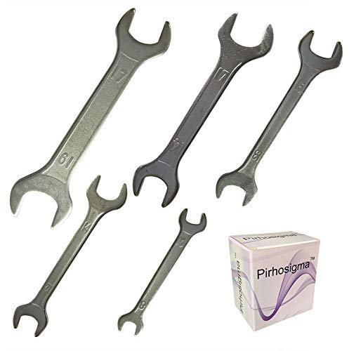 Pirhosigma 5 pcs 3mm Thin Double Ended 8 mm Thru 19mm Cone Wrench Bicycle Tool Kit Spanner Bike Cycling Multi Set