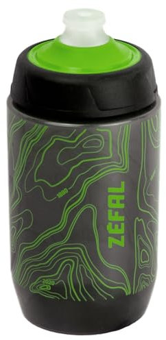 ZEFAL Sense Pro 50 - Bidon Vélo 500 ML - Bidon Vélo Pour Tout Type De Cadre - Vélo de Route, VTT, Gravel, Enduro, VTTAE - Gourde Inodore - Sans BPA - Vert