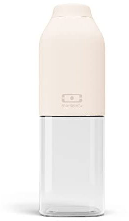 monbento - Bouteille d'Eau MB Positive M Natural Cream 500ml - Gourde Hermétique - Idéale pour Bureau, Sport, Pique-Nique - Sans Bpa - Zéro Déchet - Beige, Crème