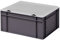 1a-TopStore Design Eurobox Stapelbox Lagerbehälter Kunststoffbox in 5 Farben und 16 Größen mit transparentem Deckel (matt) (grau, 40x30x18 cm)