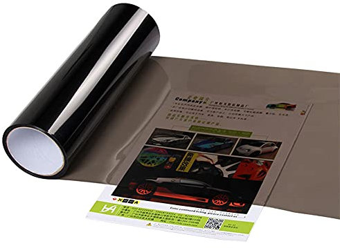 Asudaro Scheinwerfer Folie Auto Tönungsfolie Aufkleber Auto Licht Farbwechsel Film Wasserdichte Autoscheinwerferfolie Für Autoscheinwerferlicht, Rücklichter, Blinker 30cm x 1m,Helles Schwarz